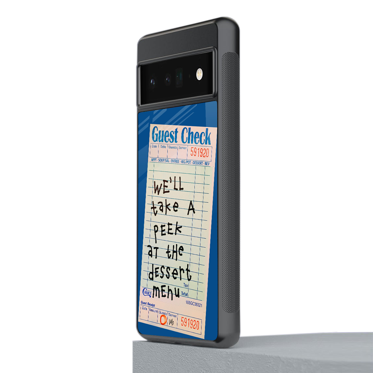 dessert menu back phone cover | glass case for google pixel 6 pro