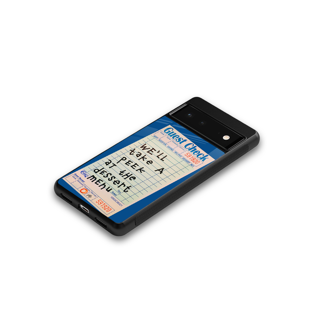 dessert menu back phone cover | glass case for google pixel 6