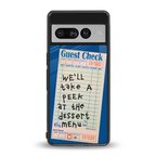 dessert menu back phone cover | glass case for google pixel 7 pro