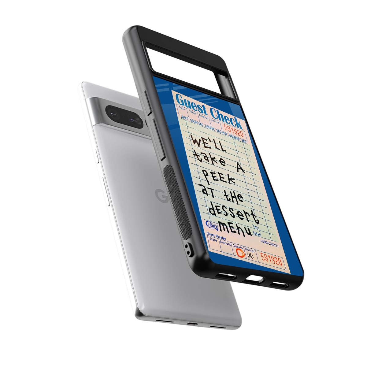 dessert menu back phone cover | glass case for google pixel 7 pro