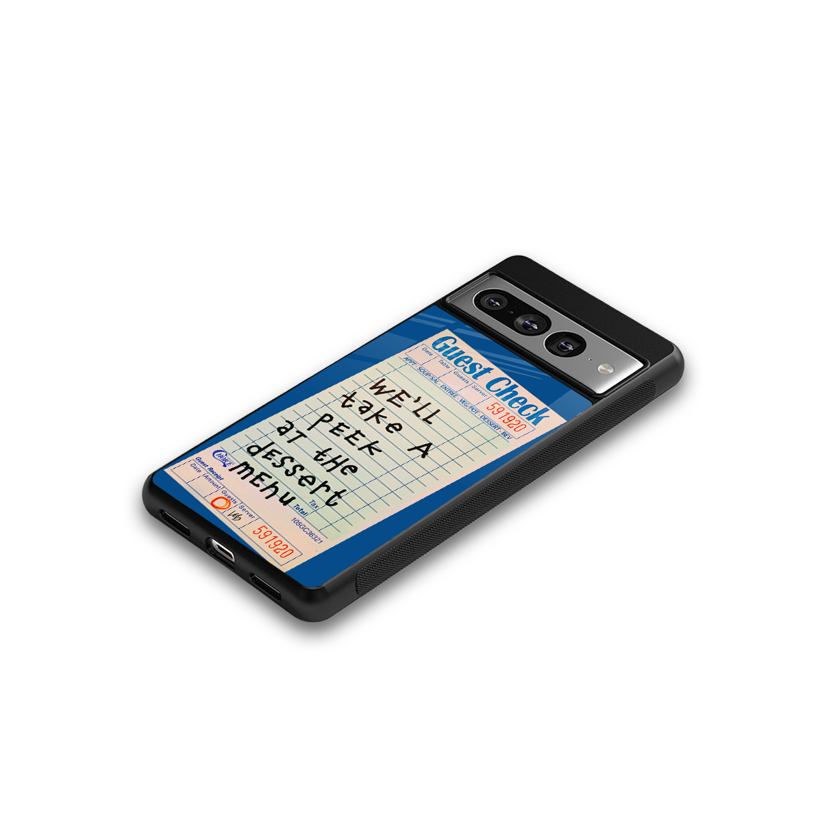 dessert menu back phone cover | glass case for google pixel 7 pro