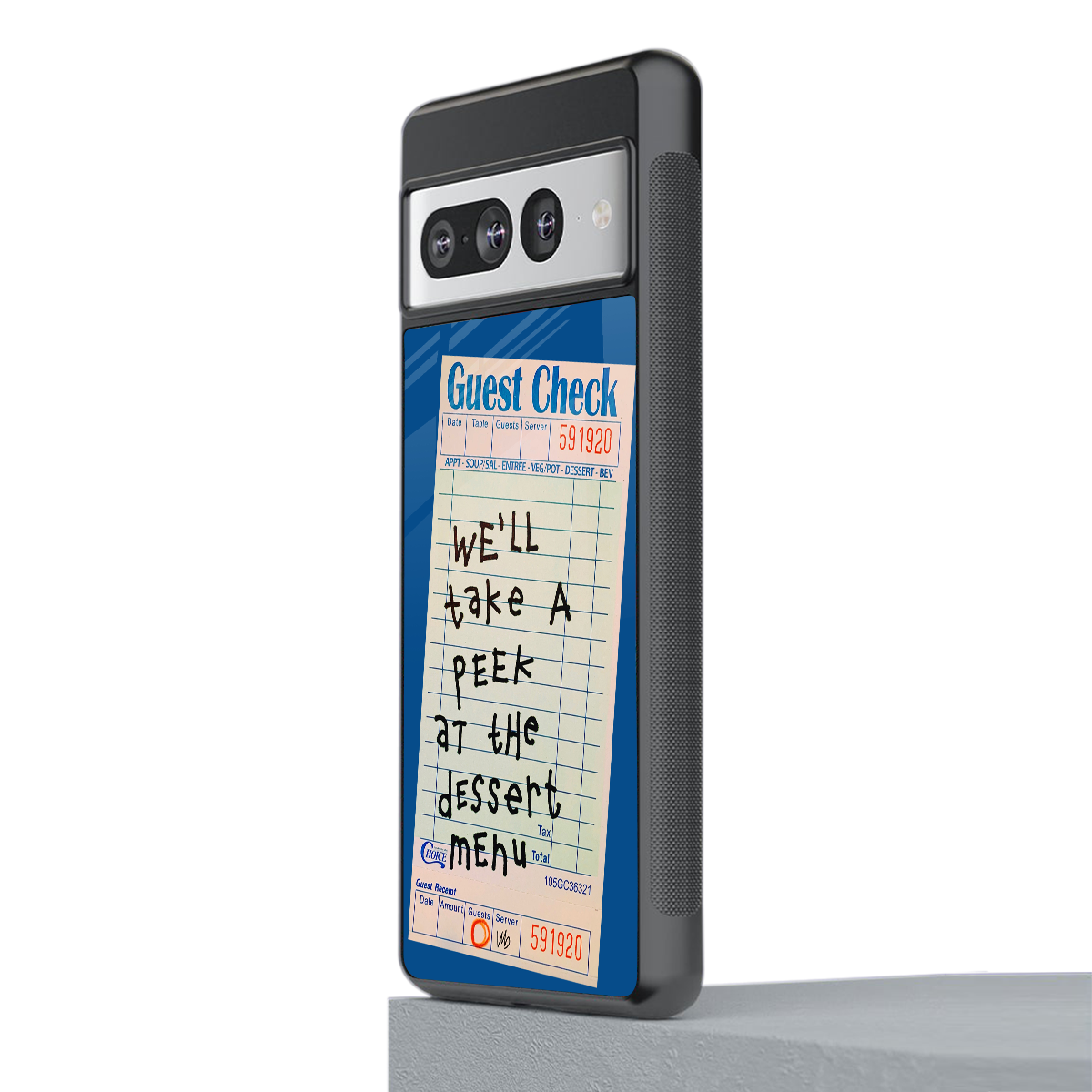 dessert menu back phone cover | glass case for google pixel 7 pro