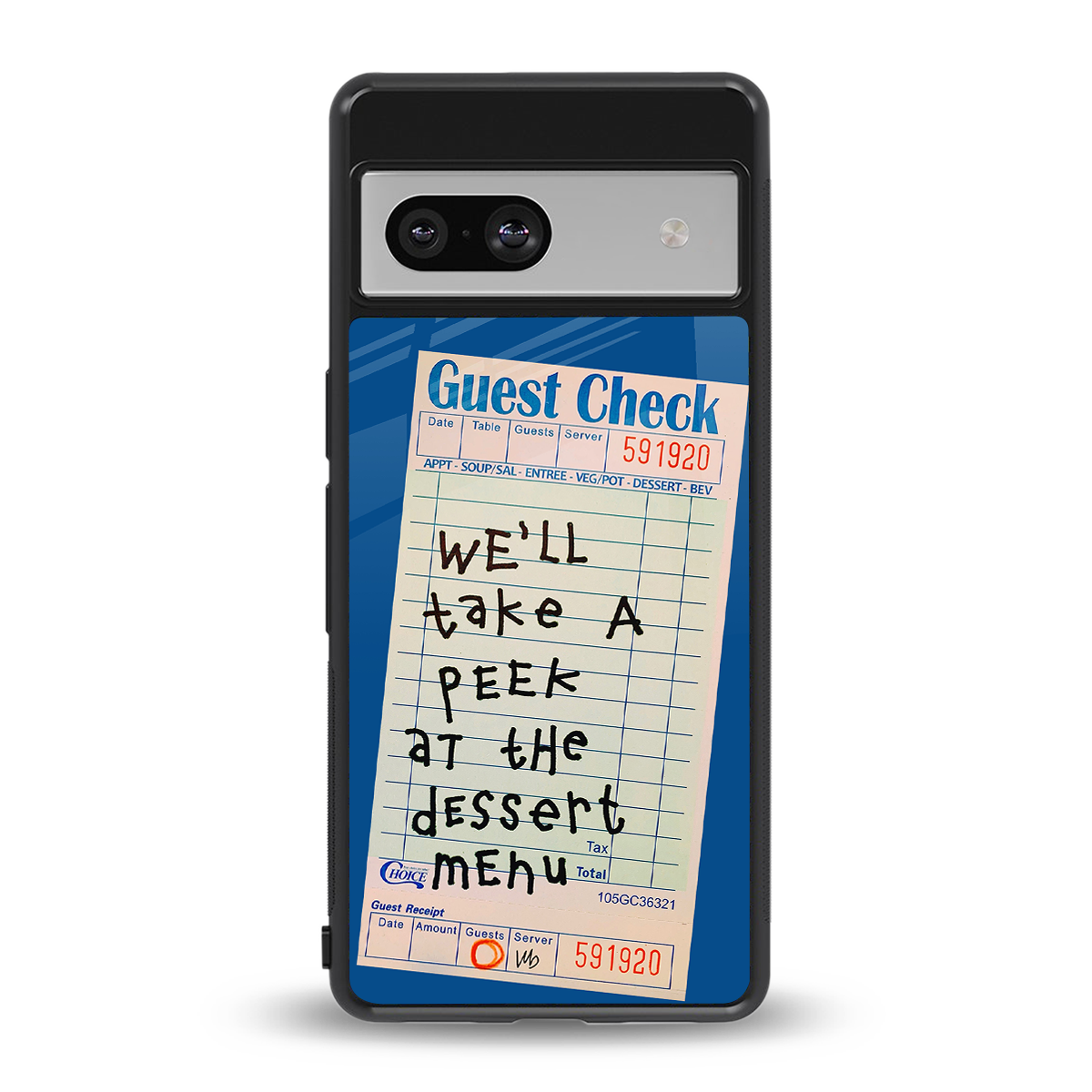 dessert menu back phone cover | glass case for Google Pixel 7