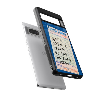 dessert menu back phone cover | glass case for Google Pixel 7A