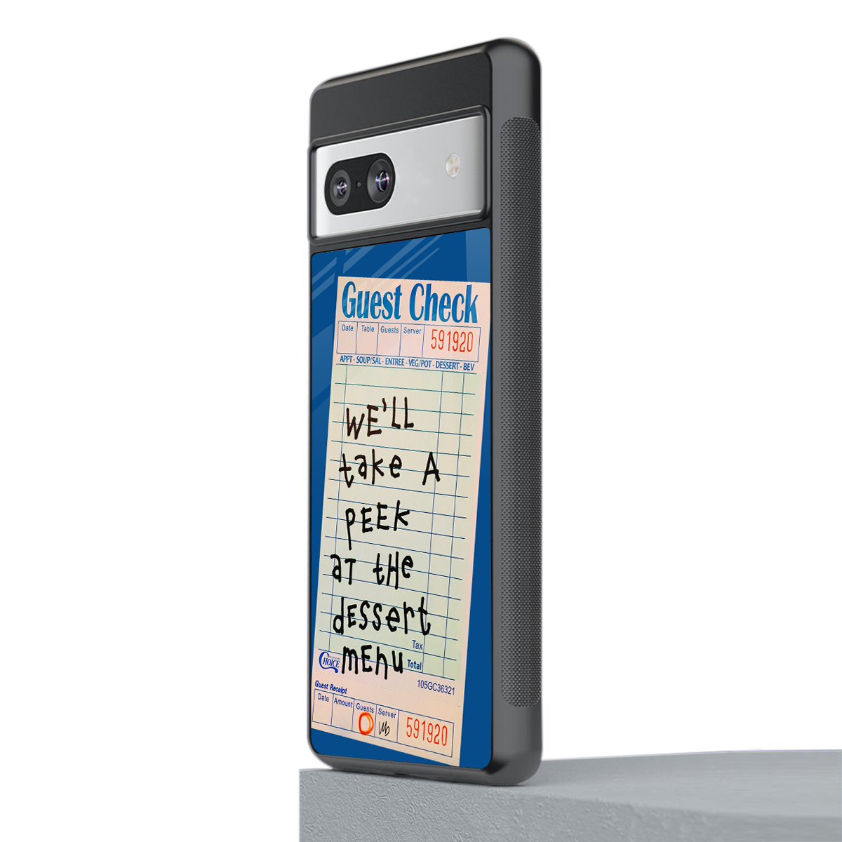 dessert menu back phone cover | glass case for Google Pixel 7A