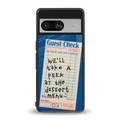 dessert menu back phone cover | glass case for Google Pixel 8