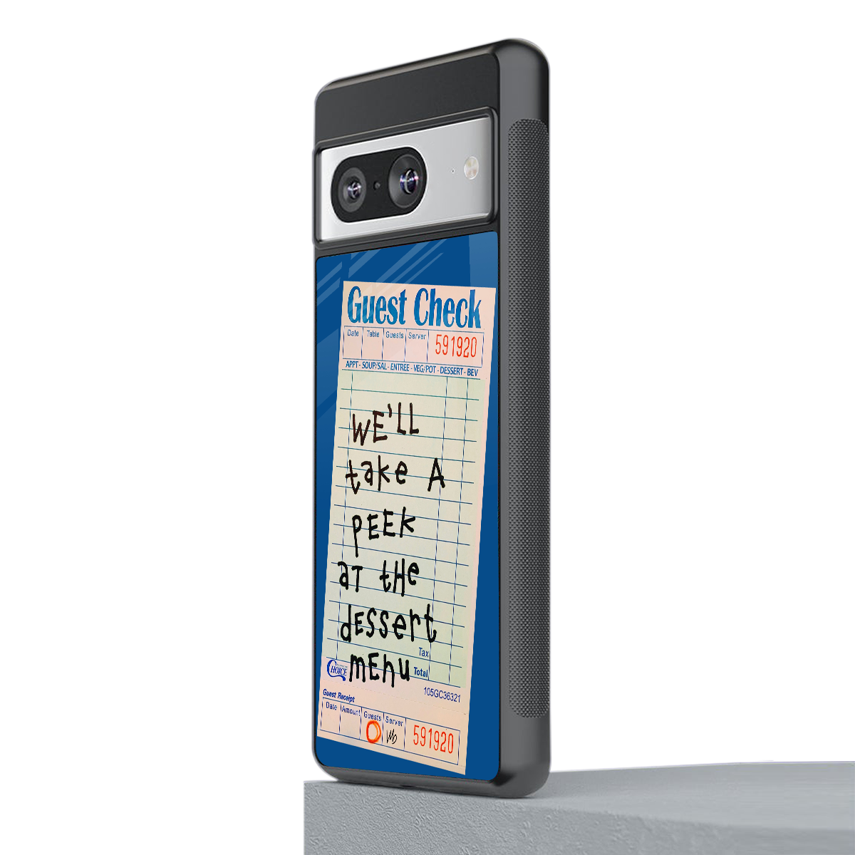 dessert menu back phone cover | glass case for Google Pixel 8