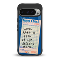 dessert menu back phone cover | glass case for google pixel 9 pro