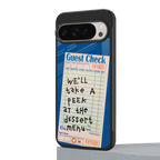dessert menu back phone cover | glass case for google pixel 9 pro