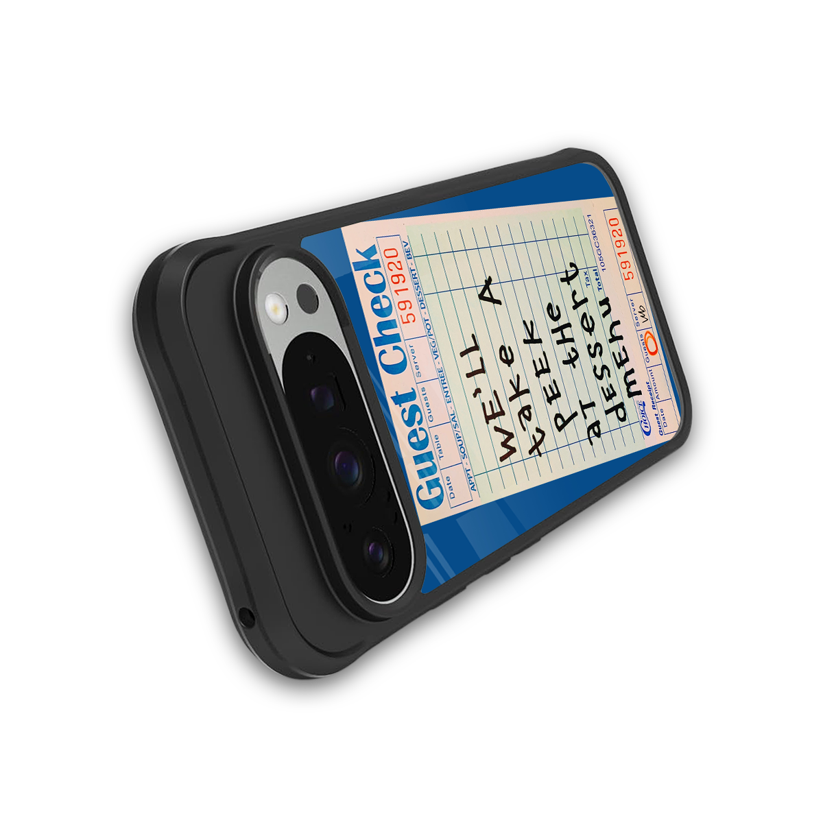 dessert menu back phone cover | glass case for google pixel 9 pro