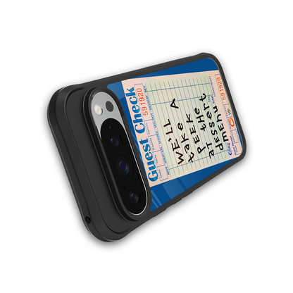 dessert menu back phone cover | glass case for google pixel 9 pro