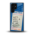 dessert menu back phone cover | glass case for samsung galaxy s25 ultra