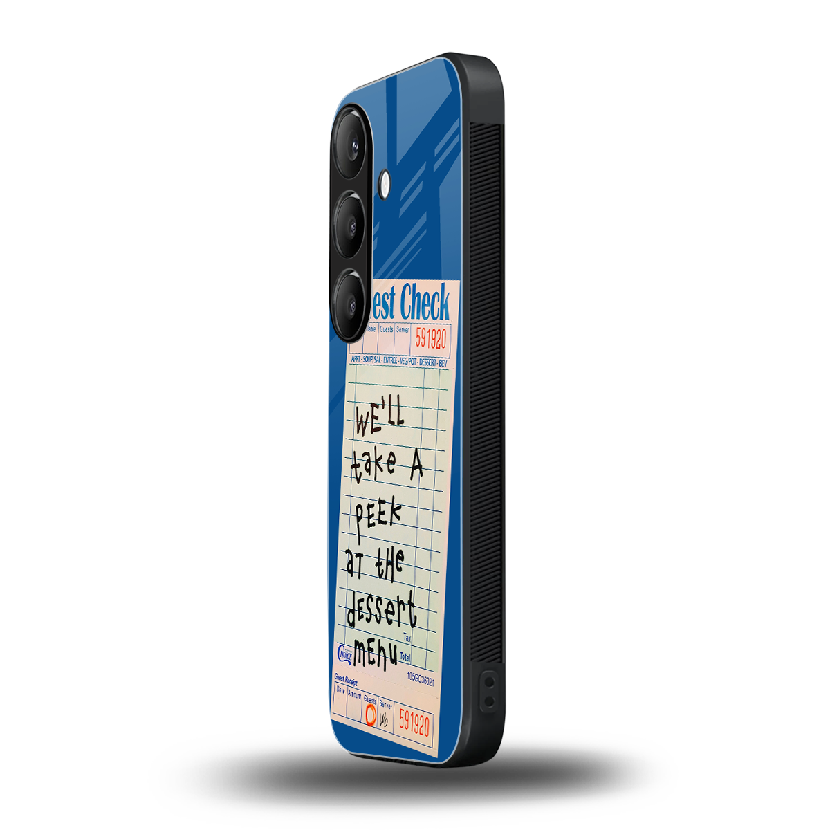 dessert menu back phone cover | glass case for samsung galaxy s24 fe