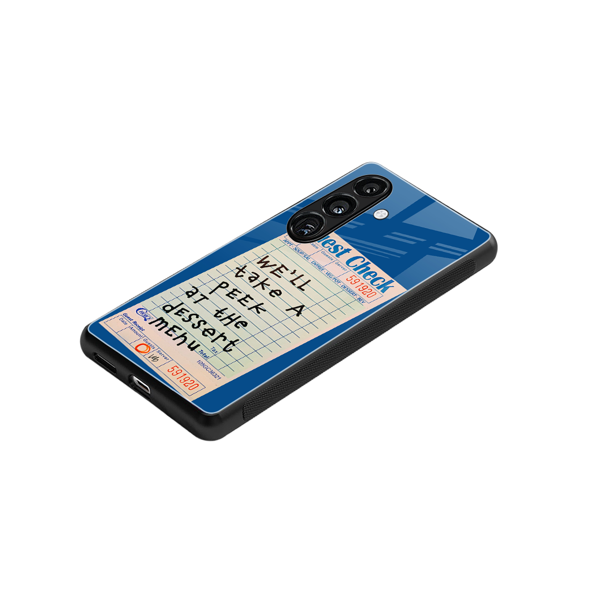 dessert menu back phone cover | glass case for samsung galaxy s24 fe