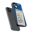 dessert menu back phone cover | glass case for iphone 15