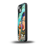 dessert space back phone cover | glass case for iphone 13 mini