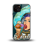 dessert space back phone cover | glass case for iphone 13