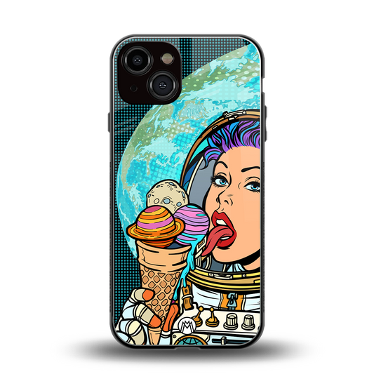 dessert space back phone cover | glass case for iphone 13