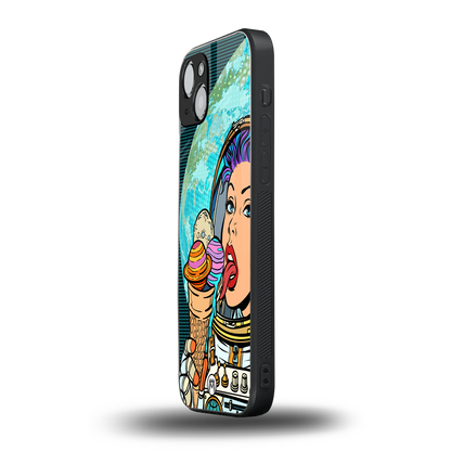 dessert space back phone cover | glass case for iphone 13
