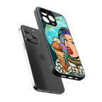 dessert space back phone cover | glass case for iphone 15 pro