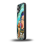 dessert space back phone cover | glass case for iphone 16 plus