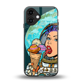 dessert space back phone cover | glass case for iphone 16