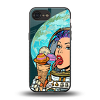 dessert space back phone cover | glass case for iphone 16e