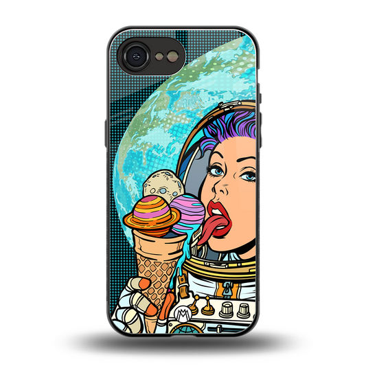 dessert space back phone cover | glass case for iphone 16e