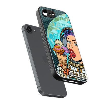 dessert space back phone cover | glass case for iphone 16e