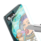 dessert space back phone cover | glass case for iphone 16e
