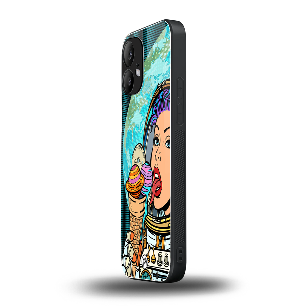 dessert space back phone cover | glass case for nothing phone 2