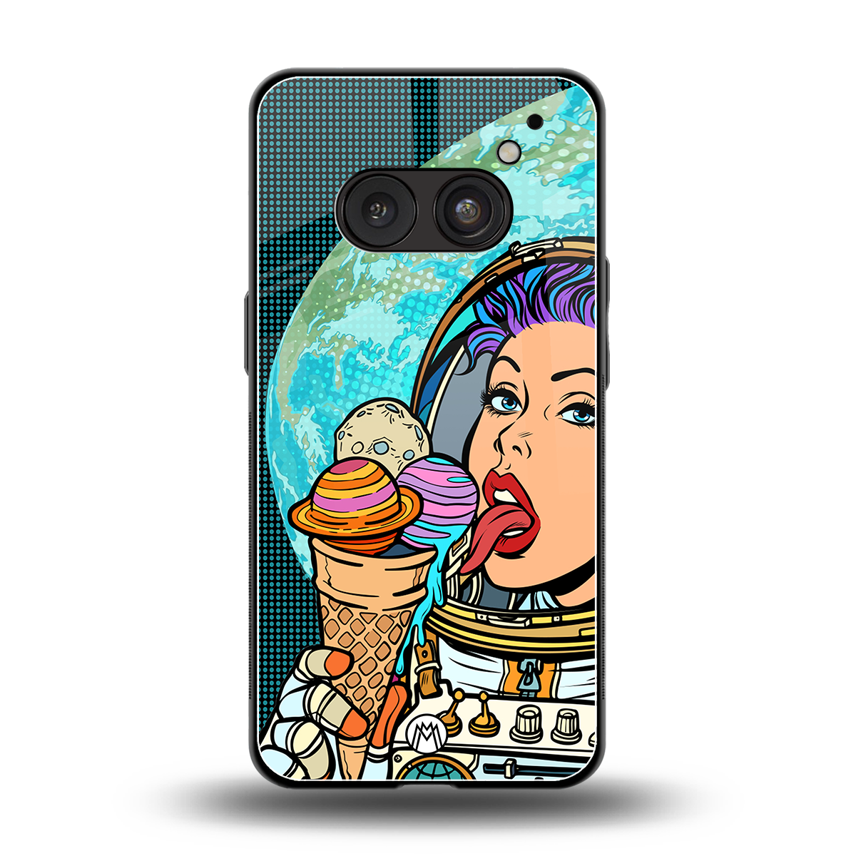dessert space back phone cover | glass case for nothing phone 2a