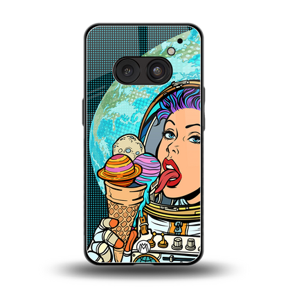 dessert space back phone cover | glass case for nothing phone 2a