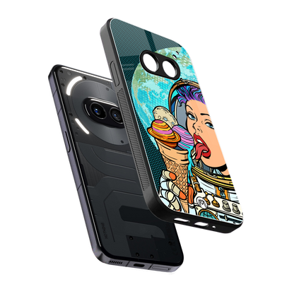 dessert space back phone cover | glass case for nothing phone 2a