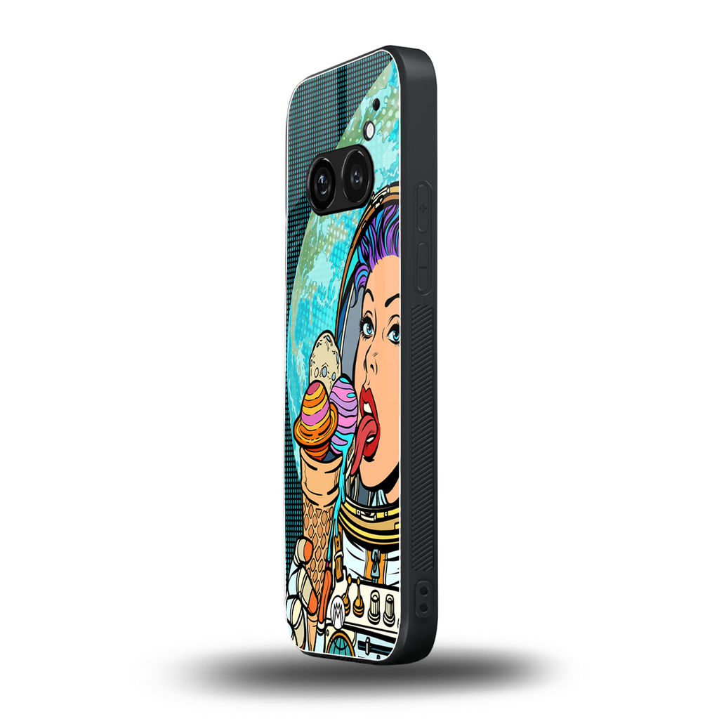 dessert space back phone cover | glass case for nothing phone 2a