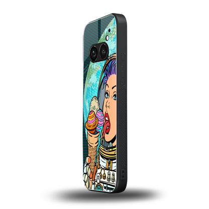 dessert space back phone cover | glass case for nothing phone 2a