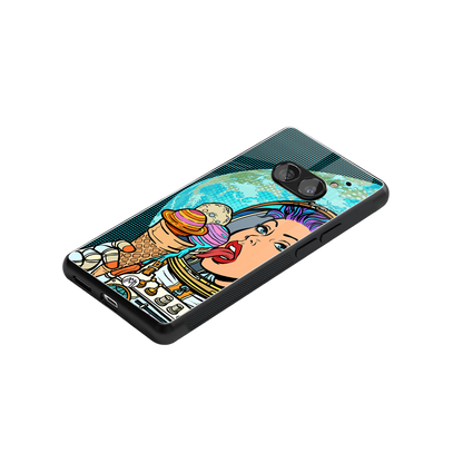 dessert space back phone cover | glass case for nothing phone 2a
