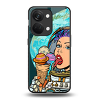 dessert space back phone cover | glass case for oneplus nord 3