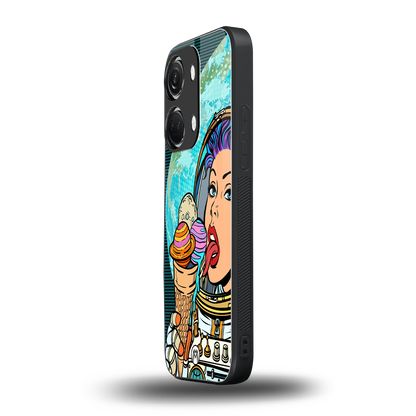 dessert space back phone cover | glass case for oneplus nord 3