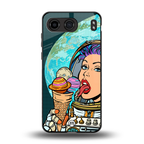 dessert space back phone cover | glass case for oneplus nord 4
