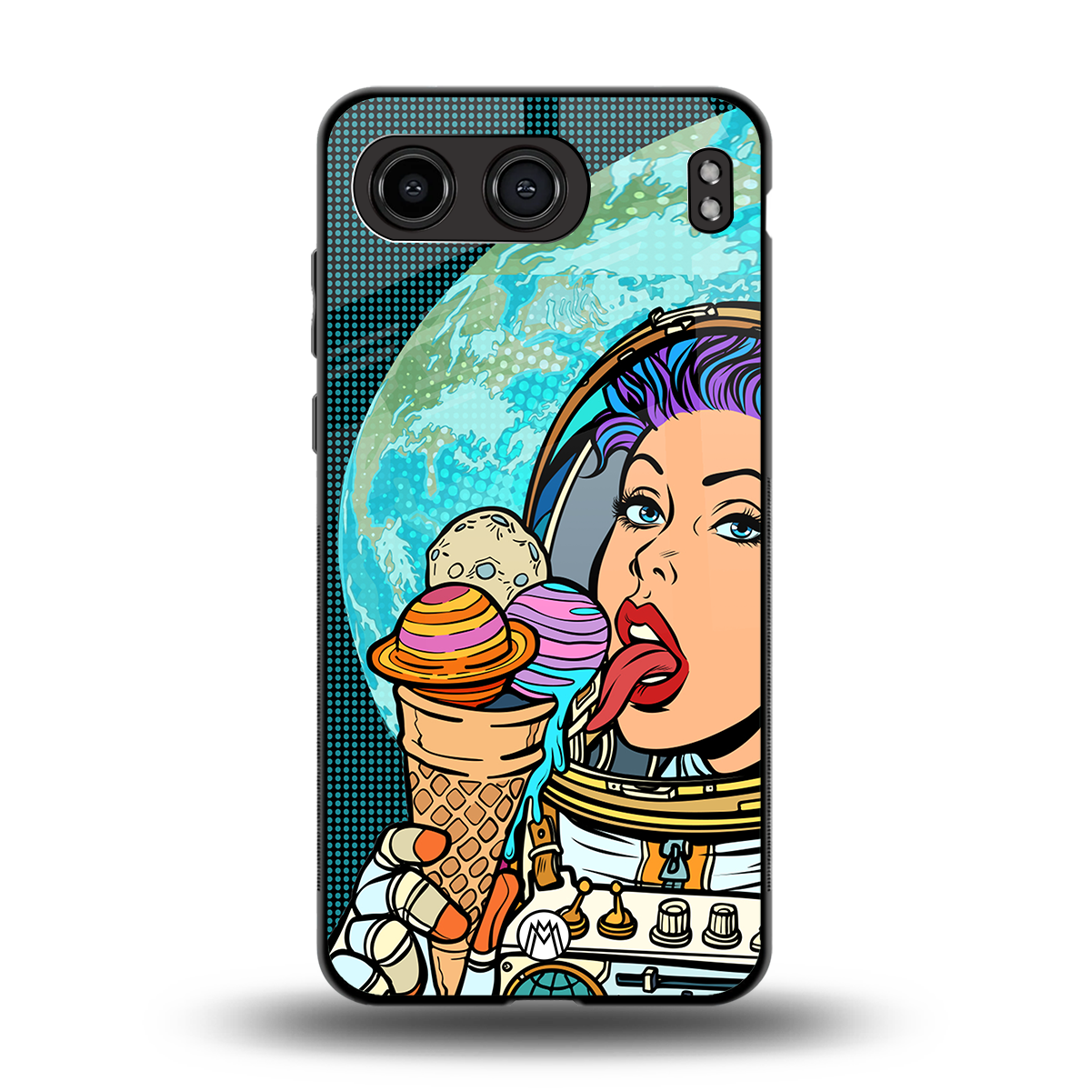 dessert space back phone cover | glass case for oneplus nord 4