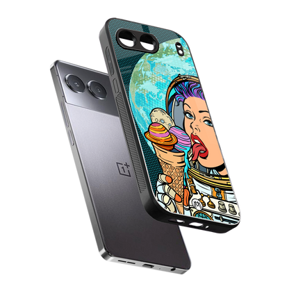 dessert space back phone cover | glass case for oneplus nord 4