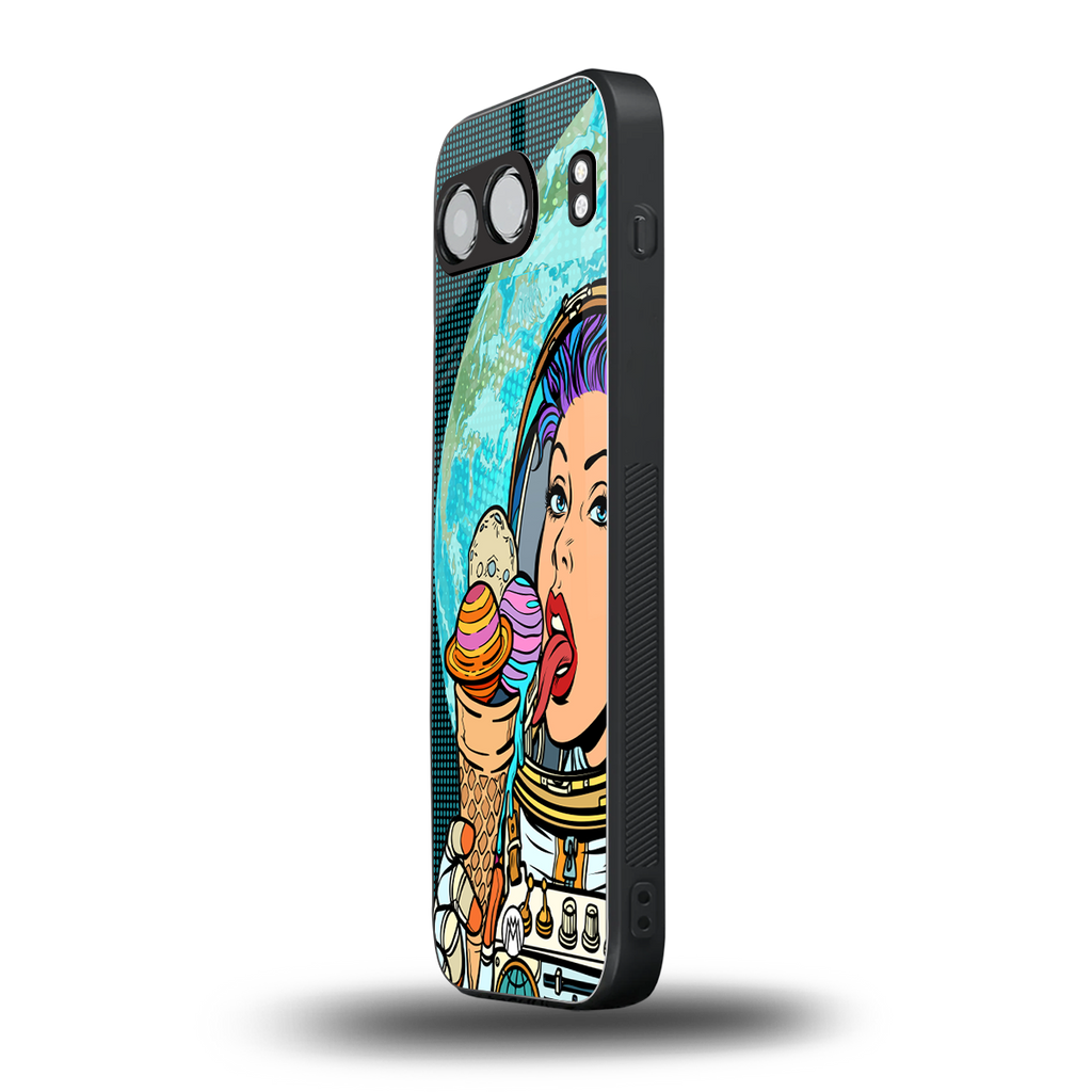 dessert space back phone cover | glass case for oneplus nord 4
