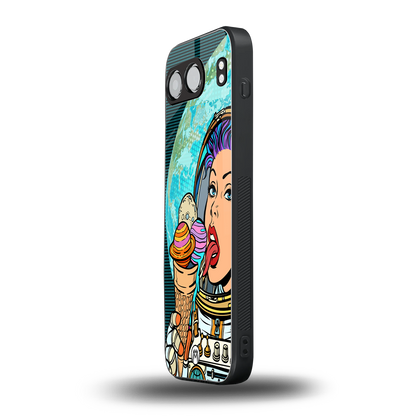 dessert space back phone cover | glass case for oneplus nord 4