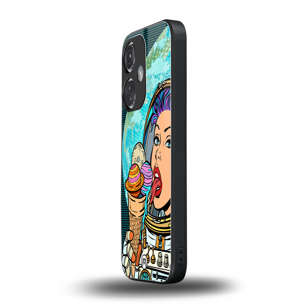 dessert space back phone cover | glass case for oneplus nord ce 3