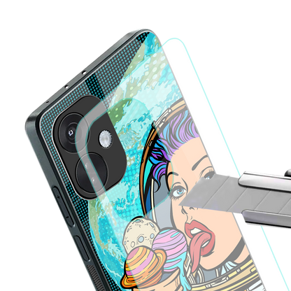 dessert space back phone cover | glass case for oneplus nord ce 3