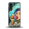 dessert space back phone cover | glass case for oneplus nord ce 4 lite