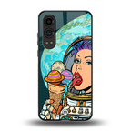 dessert space back phone cover | glass case for oneplus nord ce 4 lite