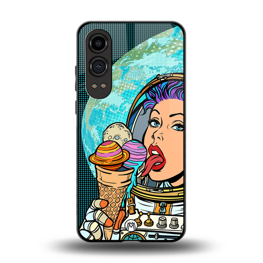dessert space back phone cover | glass case for oneplus nord ce 4 lite