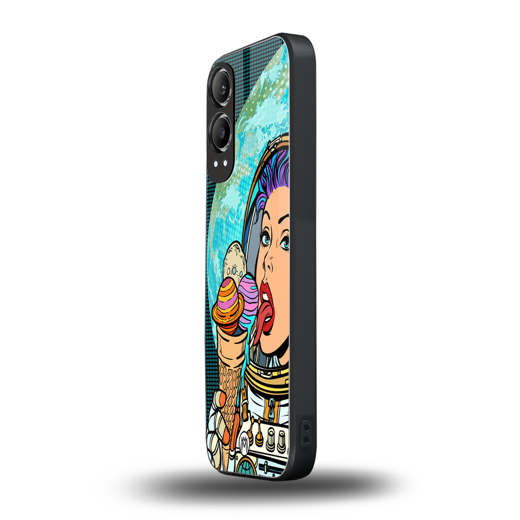 dessert space back phone cover | glass case for oneplus nord ce 4 lite